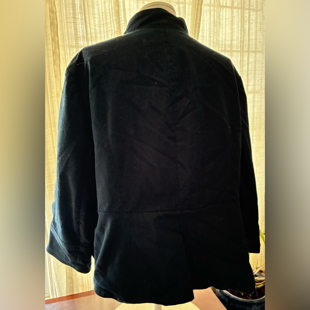 Uniform JPR Elegant Dark Denim Ruffled Blazer Size 1X - Picture 3 of 4